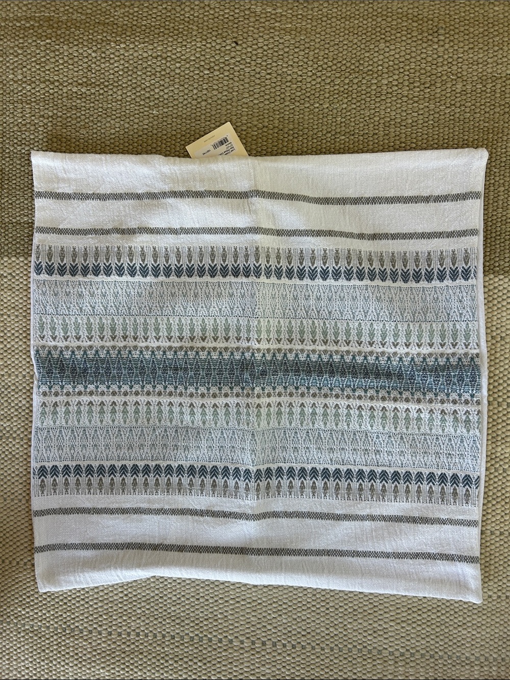 2 Coyuchi lost coast pillow covers 22”x22” marine NWT